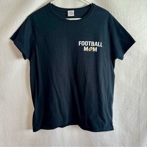 Women’s Football Mom Women’s Black Short Sleeve Tee Size: Large
